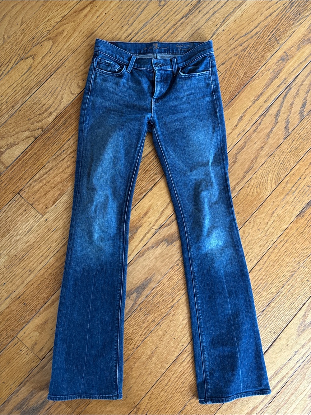 7 For All Mankind Women's Boot Cut Jeans - Medium Blue Wash